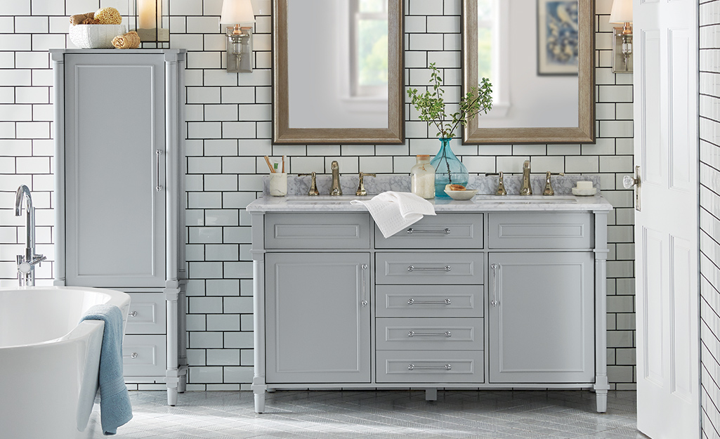 How to optimize space in small bathrooms using vanities?