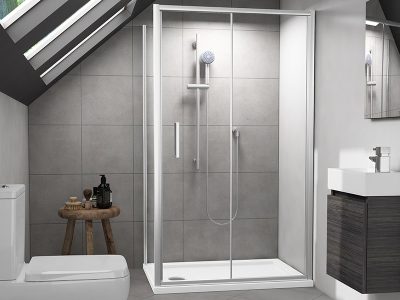 Color-Changing Shower Doors